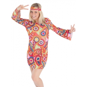 60s Costume Girl Hippie Dress - Womens Hippie Costumes